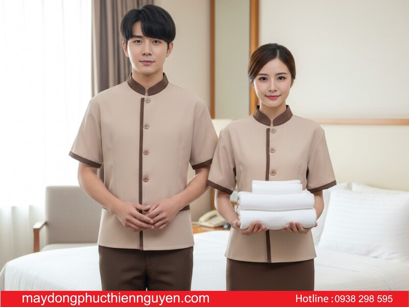 Mẫu đồng phục buồng phòng khách sạn nam nữ